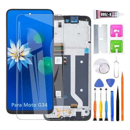 Pantalla Display para Motorola Moto G8 Play y One Macro Color Negro | Grado B