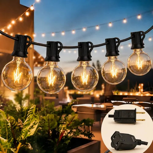 Guirnalda de Luces 50 Focos Exteriores Impermeables LED de 15 M Blanco | Grado B