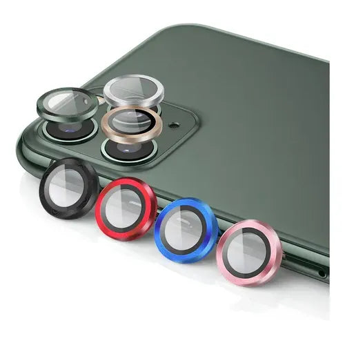 Mica Protectora de Lente de Cámara para iPhone 11 a 17 | Grado B