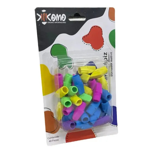 6 Gomas de Borrar con 6 Capuchones Protectores | Grado B