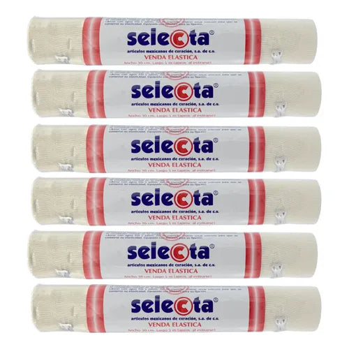 12 Vendas Elásticas Curatex de 30 cm de Ancho | Grado B