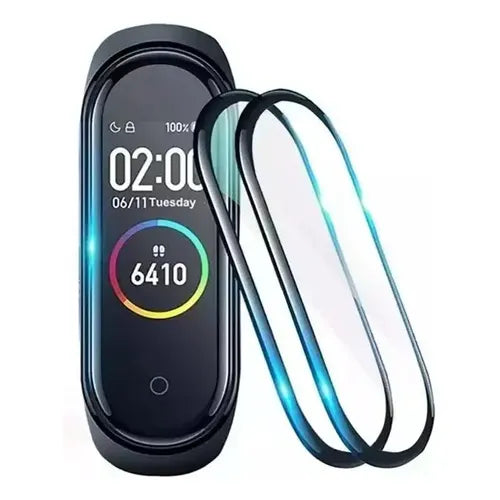 5 micas protectoras para xiaomi mi band 5  compatible m5 1