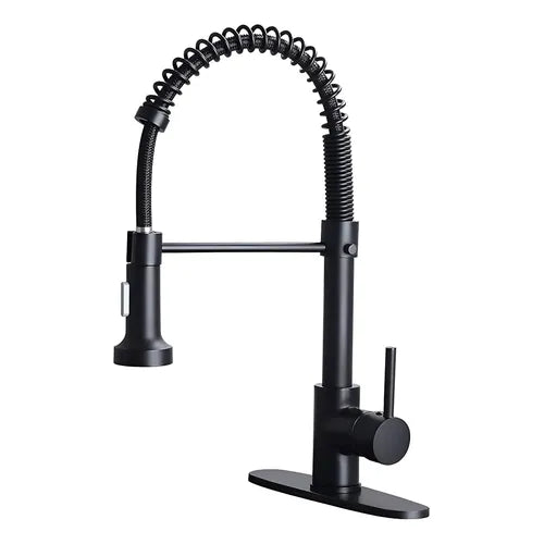 Grifo Monomando para Cocina Acero Inoxidable Negro Mate Yesop T-221 | Grado B