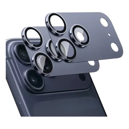 2 Protectores de Lente de Cámara para iPhone 17 Pro y Pro Max | Grado B