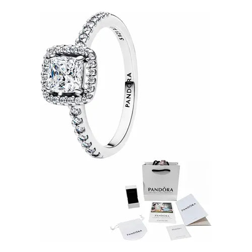ANILLO CORONA COLOR PLATEADO CON PIEDRA 1