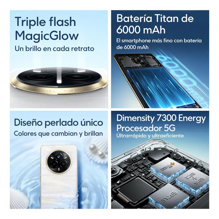 Realme 14 pro 5G BLANCO 8GBRAM 256GBROM GRADO A