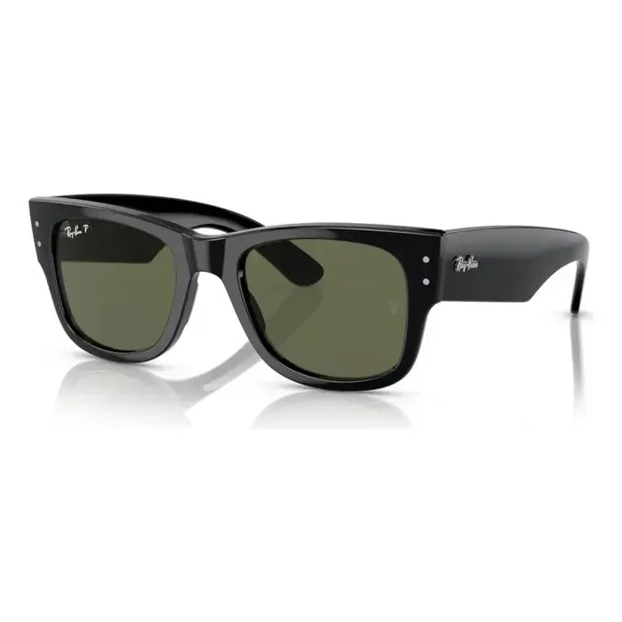 LENTES DE SOL MEGA WAYFARER VERDE UNISEX RAY-BAN CUADRADO VERDE JADE NEGRO PULIDO NEGRO GRADO B