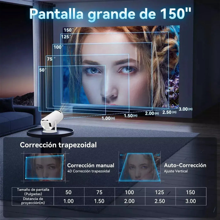 Proyector Profesional De Juegos 4k 1080p Led Con 2 Gamepads  GRADO B