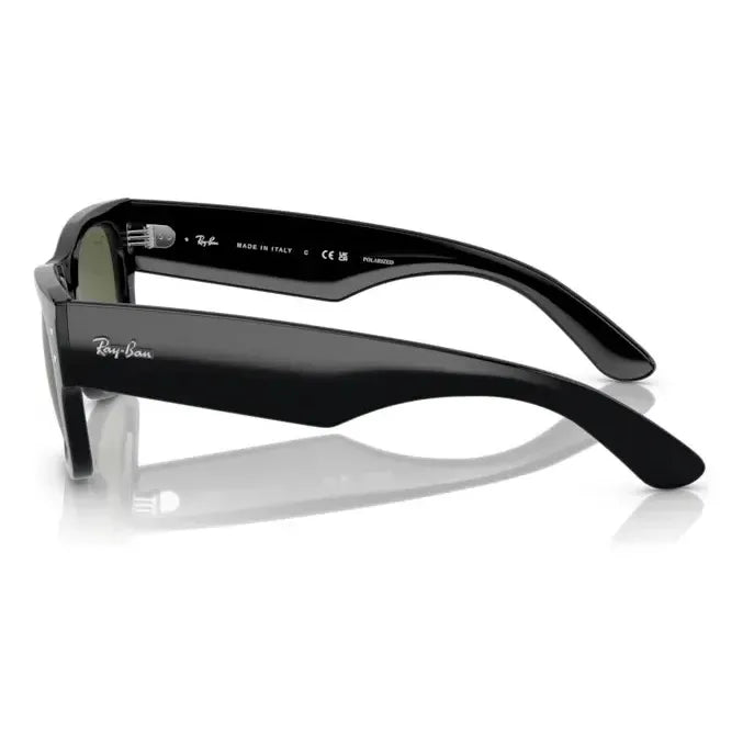 LENTES DE SOL MEGA WAYFARER VERDE UNISEX RAY-BAN CUADRADO VERDE JADE NEGRO PULIDO NEGRO GRADO B