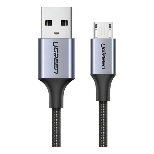 Cable USB a Micro USB Ugreen 480 Mbps de 1 m Color Negro | Grado B