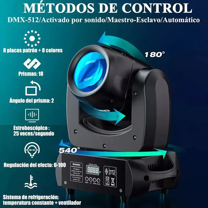 18 PRISMA 120W CABEZA MOVIL DJ LUZ LUCES CAÑON LED GRADO A
