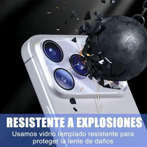 2 Protectores de Lente de Cámara para iPhone 17 Pro y Pro Max | Grado B