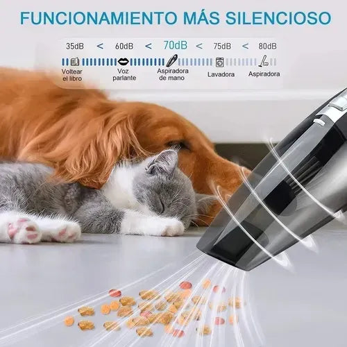 BLUEMOS ASPIRADORA INALÁMBRICA 240W PORTÁTIL PARA AUTO Y HOGAR INCLUYE FILTRO HEPA LAVABLE
