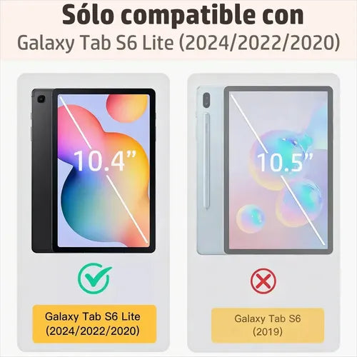 Funda Compatible con Samsung Galaxy Tab S6 Lite (10.4") Modelos 2024 / 2022 / P610/P613/P619 Espacio para S-Pen | Grado B