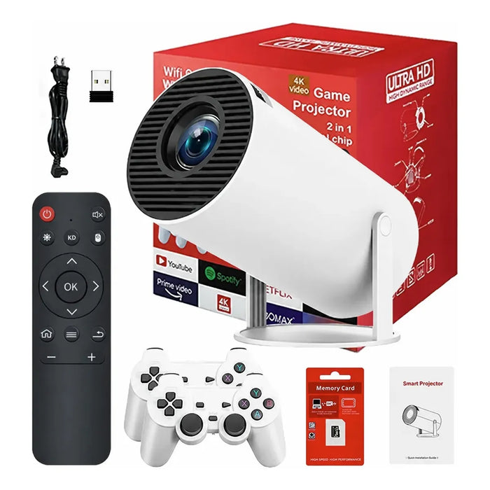 Proyector Profesional De Juegos 4k 1080p Led Con 2 Gamepads  GRADO B