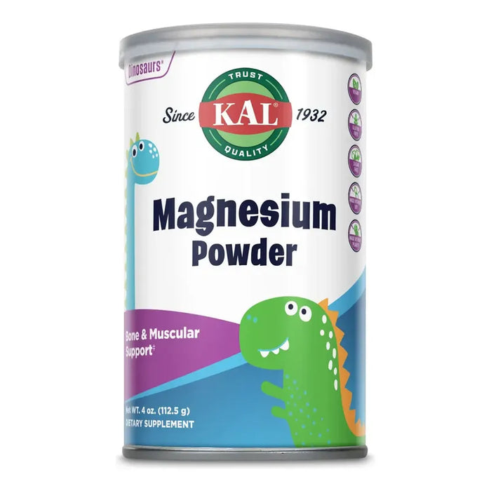Citrato de Magnesio KAL en Polvo para Niños, Sin Sabor, 112.5 g GRADO B