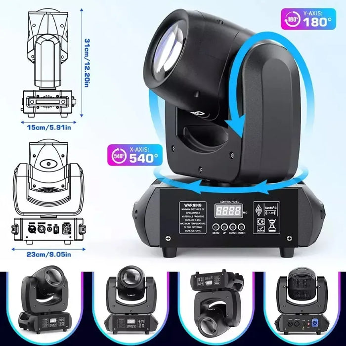 18 PRISMA 120W CABEZA MOVIL DJ LUZ LUCES CAÑON LED GRADO A