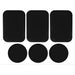 6 Placas Metálicas para Soporte Magnético de Teléfono Color Negro | Grado B