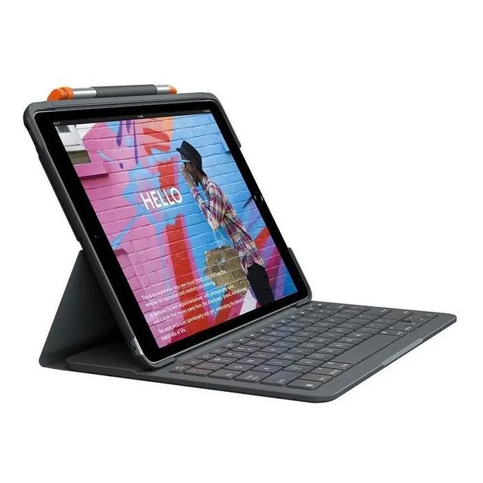 FUNDA CON TECLADO SLIM FOLIO PARA IPAD BLUETOOTH LOGITECH GRADO B