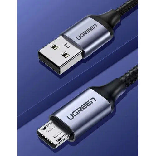 Cable USB a Micro USB Ugreen 480 Mbps de 1 m Color Negro | Grado B