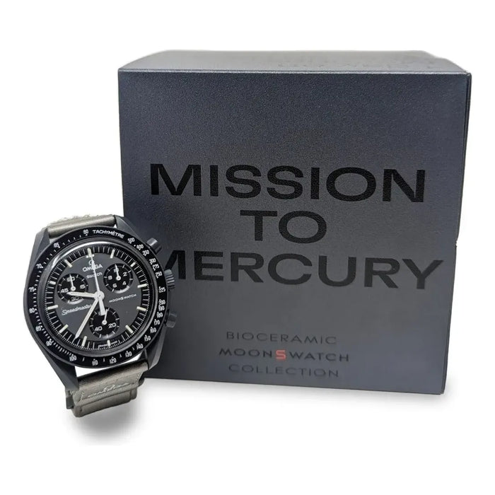 Reloj Omega x Swatch Bioceramic Moonswatch Mission to Mercury Gris | Grado B