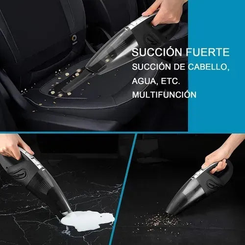 BLUEMOS ASPIRADORA INALÁMBRICA 240W PORTÁTIL PARA AUTO Y HOGAR INCLUYE FILTRO HEPA LAVABLE