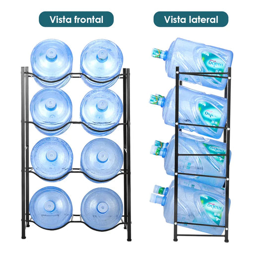 8 UNID RACK PORTA GARRAFÓN EXTRAÍBLE PARA DISPENSADOR AGUA GRADO B - TiendaKomet México