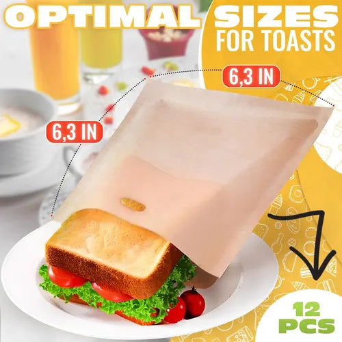 Bolsas Antiadherentes para Tostadora Reutilizables para Sánd | Grado B