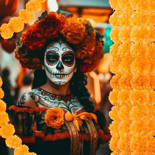 Decoraciones para Fiestas de Día de Muertos 5PC, Fiestas Naranja Día de Muertos | Grado B