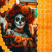 Decoraciones para Fiestas de Día de Muertos 5PC, Fiestas Naranja Día de Muertos | Grado B