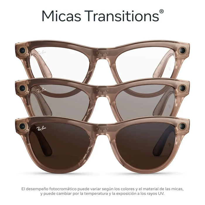 LENTES INTELIGENTES RAY-BAN META SKYLER GEN 2 MARRON TRANSITIONS GRADO B