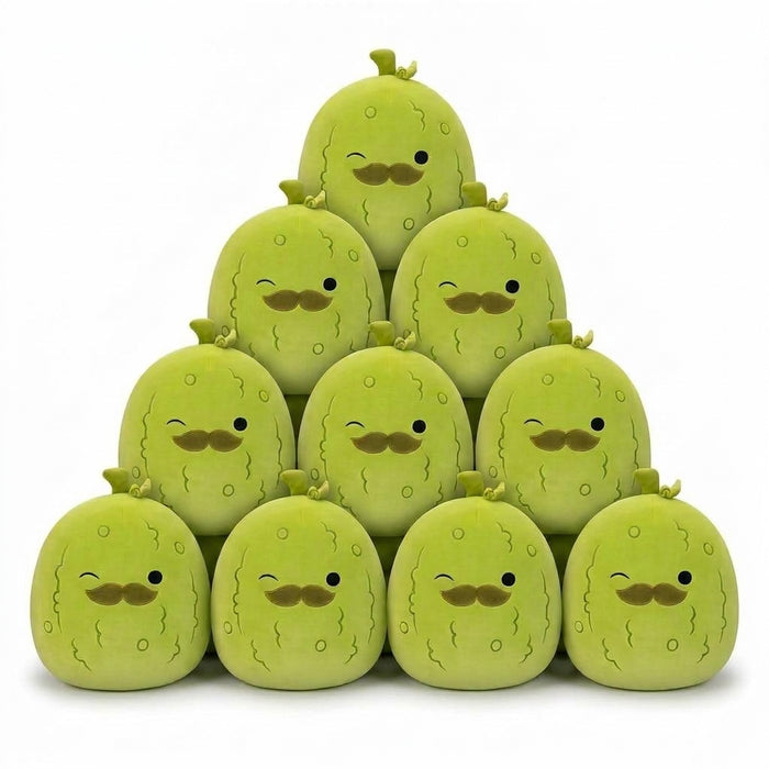 GRAN LOTE DE 10 PELUCHES Squishmallows Peluche 12 Pulgadas Pepinillo con Bigote Verde Claro | Grado A