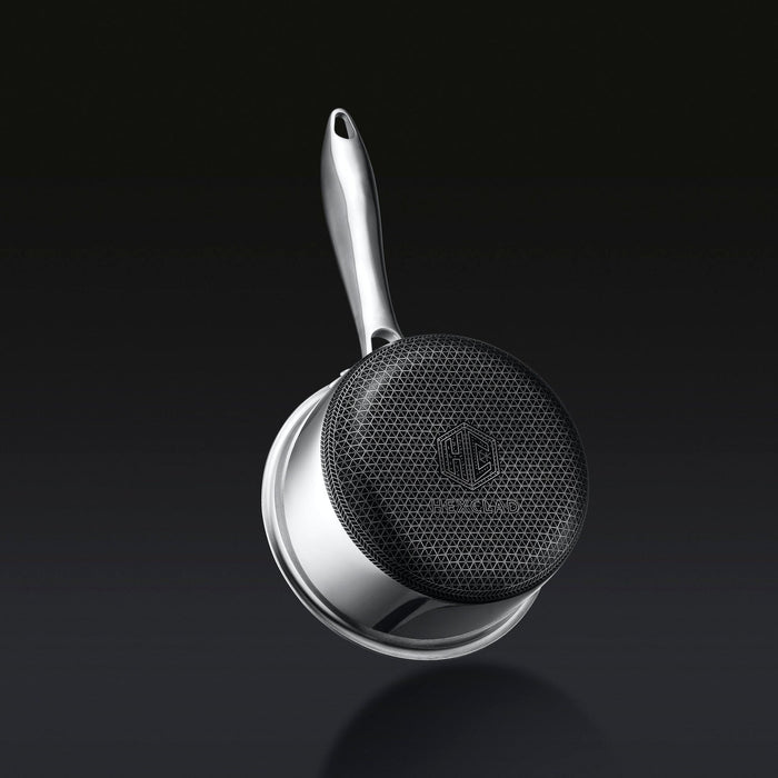 HEXCLAD CACEROLA HYBRID 1 LITRO – ANTIADHERENTE CON TAPA – GRADO A