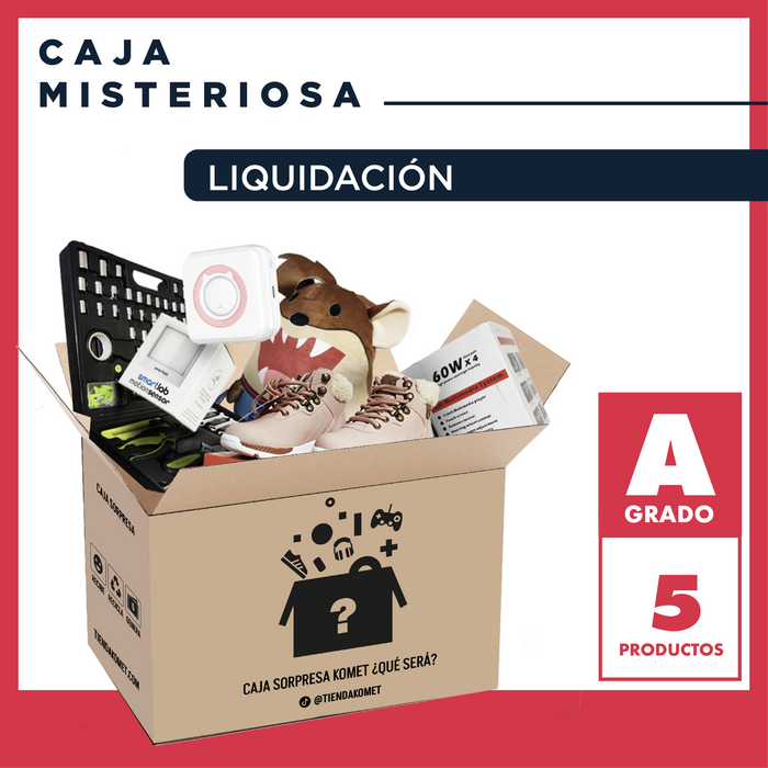 Caja Misteriosa de Liquidación - Grado A - TiendaKomet México