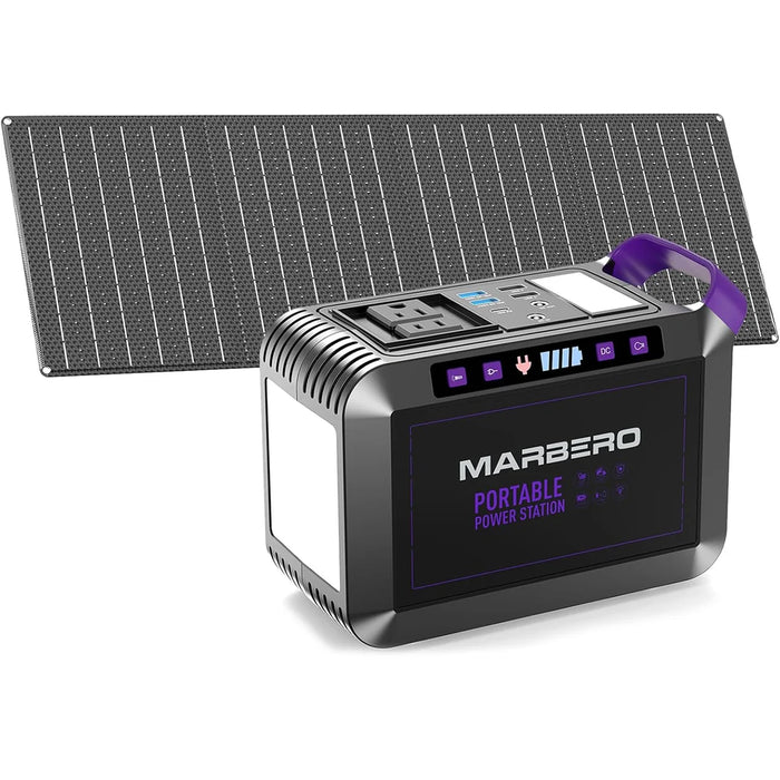 Portable Solar Generator MARBERO 172Wh with 40W Solar Panel GRADO B