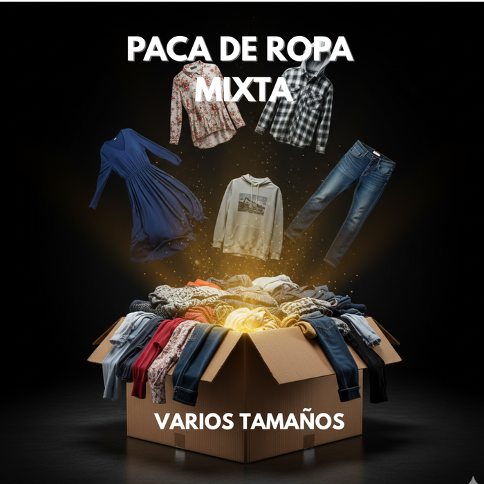 PACA DE REMATE ROPA MIXTA VARIOS TAMAÑOS