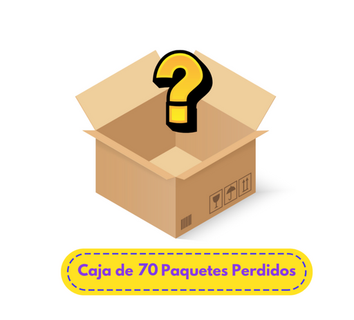 Caja de 70 Paquetes Perdidos Diferentes Tamaños - TiendaKomet México