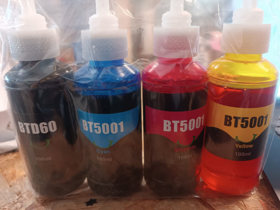 PACK TINTA PARA EPSON PARA T673 L800 L805 L810 L850 NEGRO, CYAN, AMARILLO, MAGENTA, GRADO B