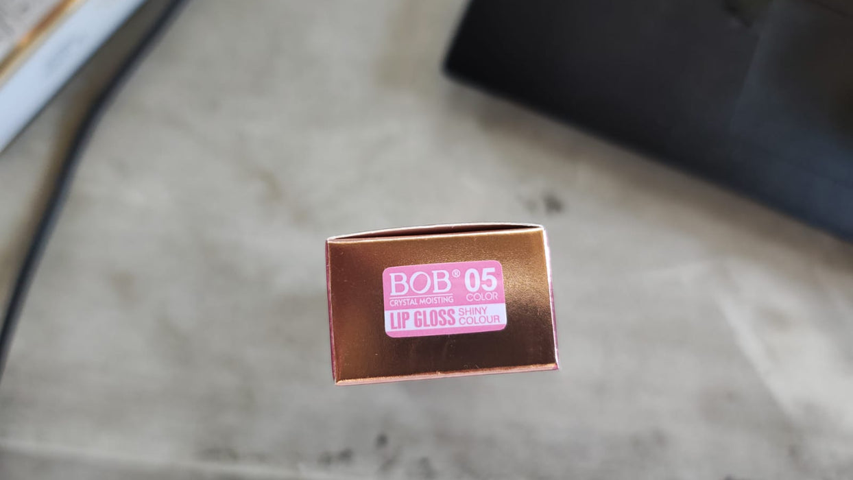 JUICY GLITTER LIP GLOSS COLOR 05| BRILLO LABIAL VOLUMINIZADOR | BOB COSMETICS EFECTO PLUMP + GLITTER | GRADO A