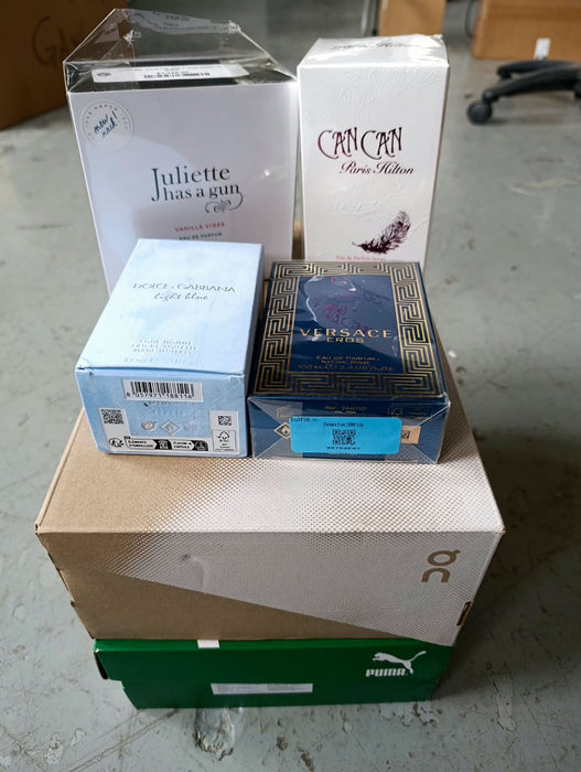LOTE DE PERFUMES Y TENIS GRADO B.4