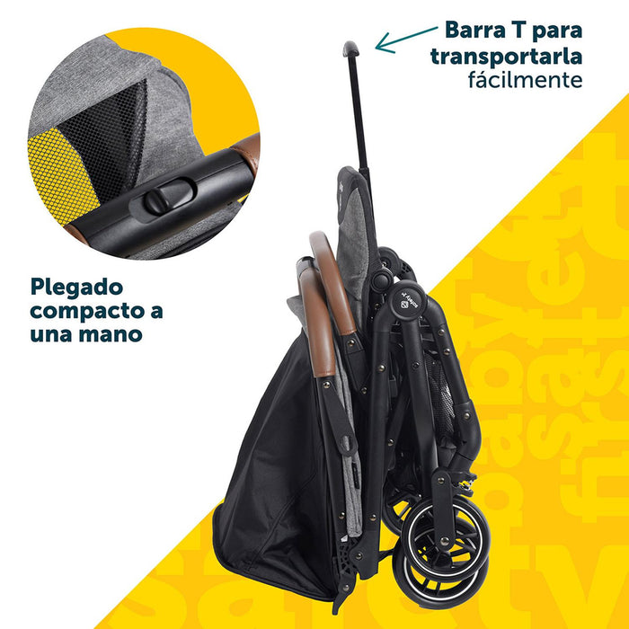 Carriola Compacta Safety 1st Slim Travel Gris - TiendaKomet México