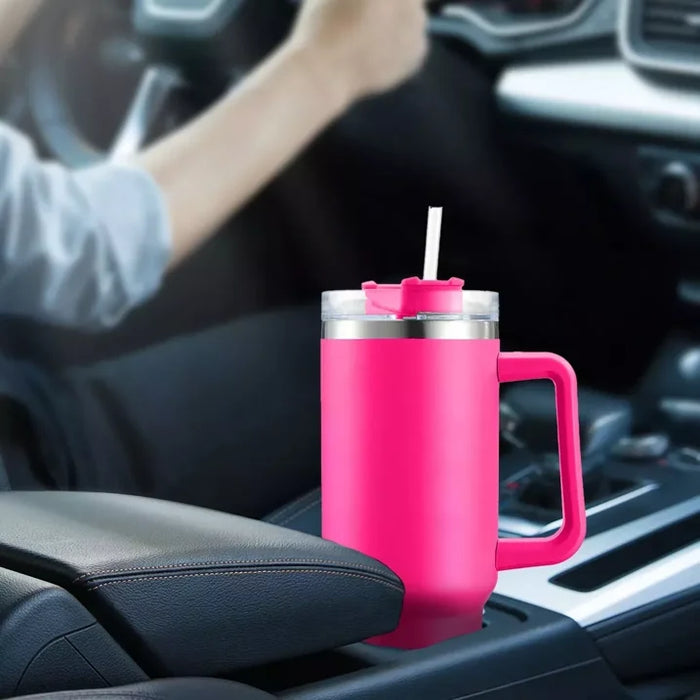 VASO TéRMICO PORTáTIL DE ACERO INOXIDABLE 40OZ CON CALOR/FRí GRADO B