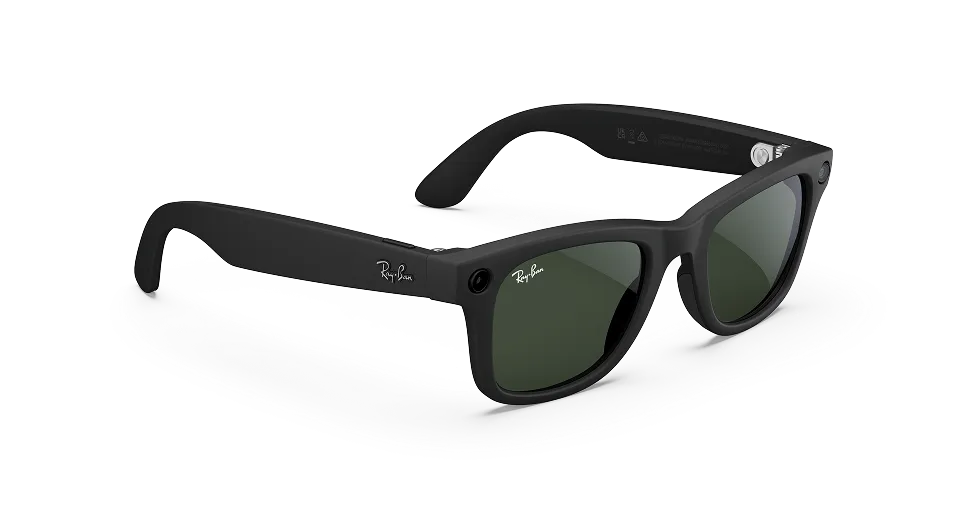 Lentes Inteligentes Ray-Ban Meta Wayfarer Large Matte Black | Transitions | Grado B