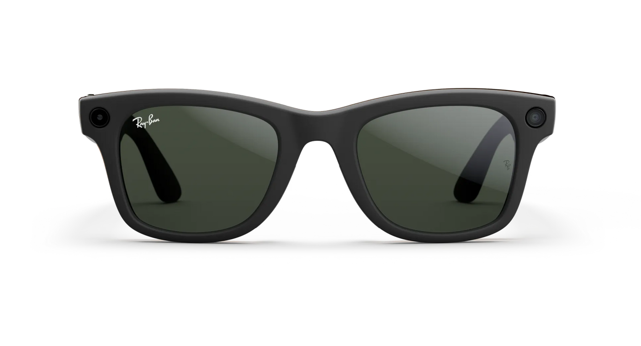Lentes Inteligentes Ray-Ban Meta Wayfarer Large Matte Black | Transitions | Grado B