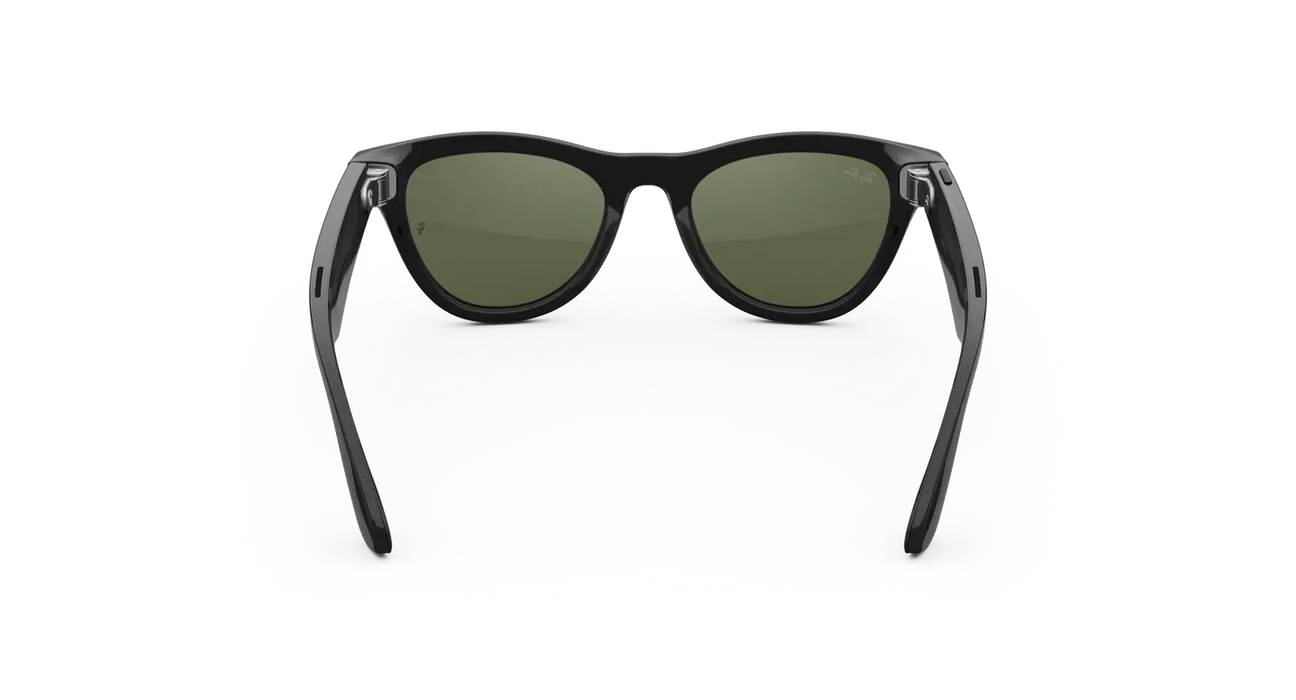 Lentes Inteligentes Ray-Ban Meta Skyler (Gen 2) | Negro Brillante + Micas Verde | Meta Ai + Cámara + Audio Open-Ear | Batería De Mayor Duración | Grado A