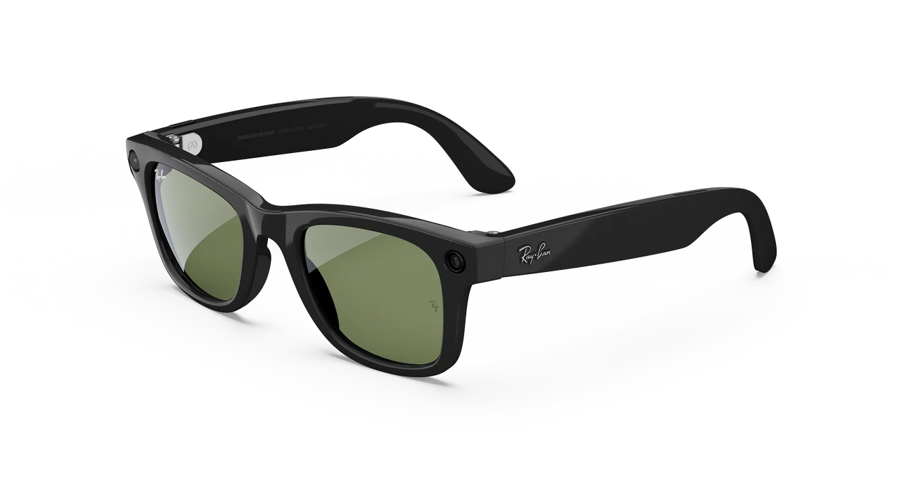 Ray-Ban | Meta Wayfarer (Gen 1) | Inteligencia Artificial | Negro Brillante + Micas G-15 | Grado B