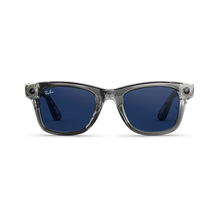 Lentes Wayfarer 2a Generación Sk-1001845-01 Meta Ray-ban Zafiro Gris Transitions GRADO B