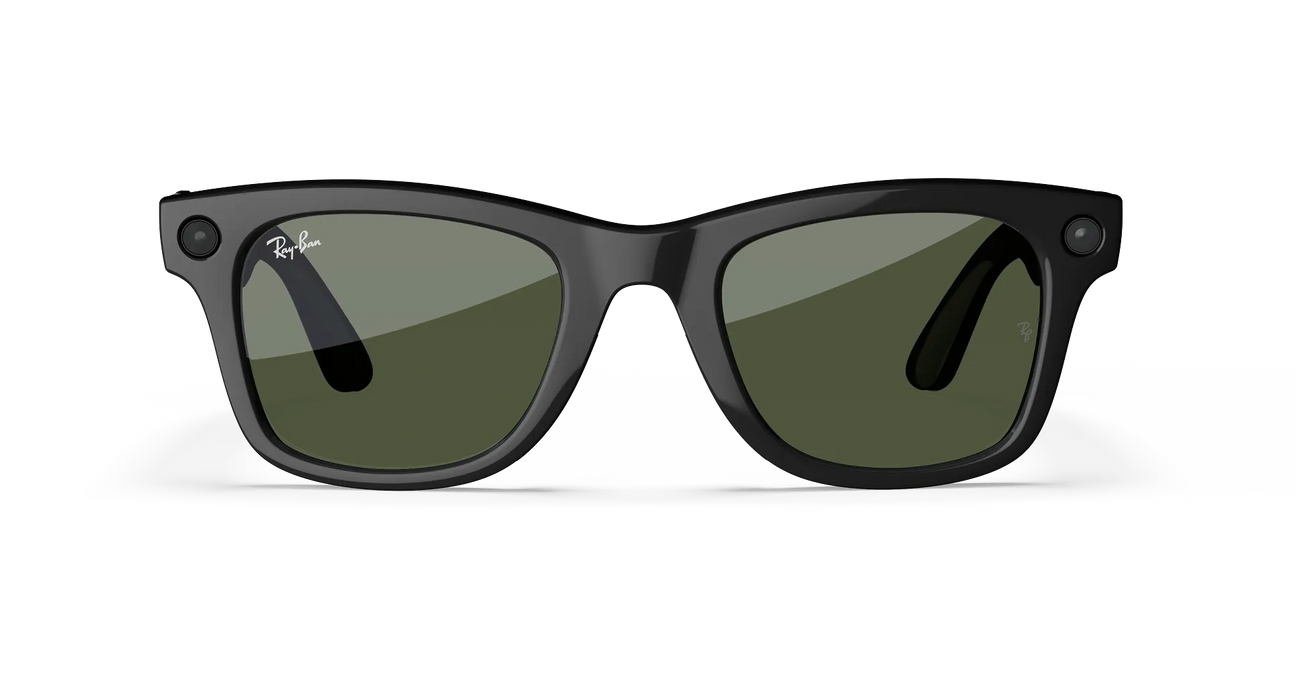 Ray-Ban | Meta Wayfarer (Gen 1) | Inteligencia Artificial | Negro Brillante + Micas G-15 | Grado B