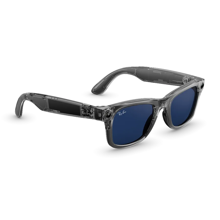 Lentes Wayfarer 2a Generación Sk-1001845-01 Meta Ray-ban Zafiro Gris Transitions GRADO B