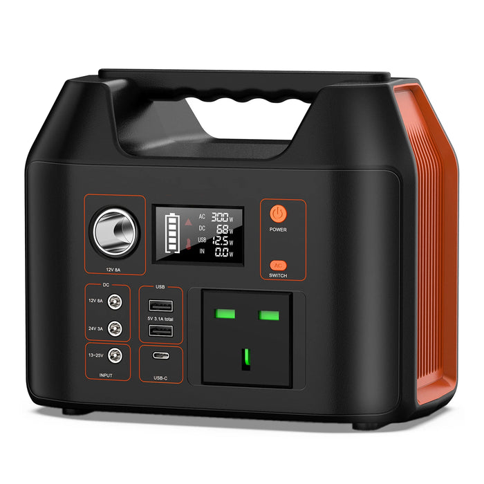 GENERADOR SOLAR PORTATIL 300W PANEL 40W 256WH LIFEPO4 GRADO B